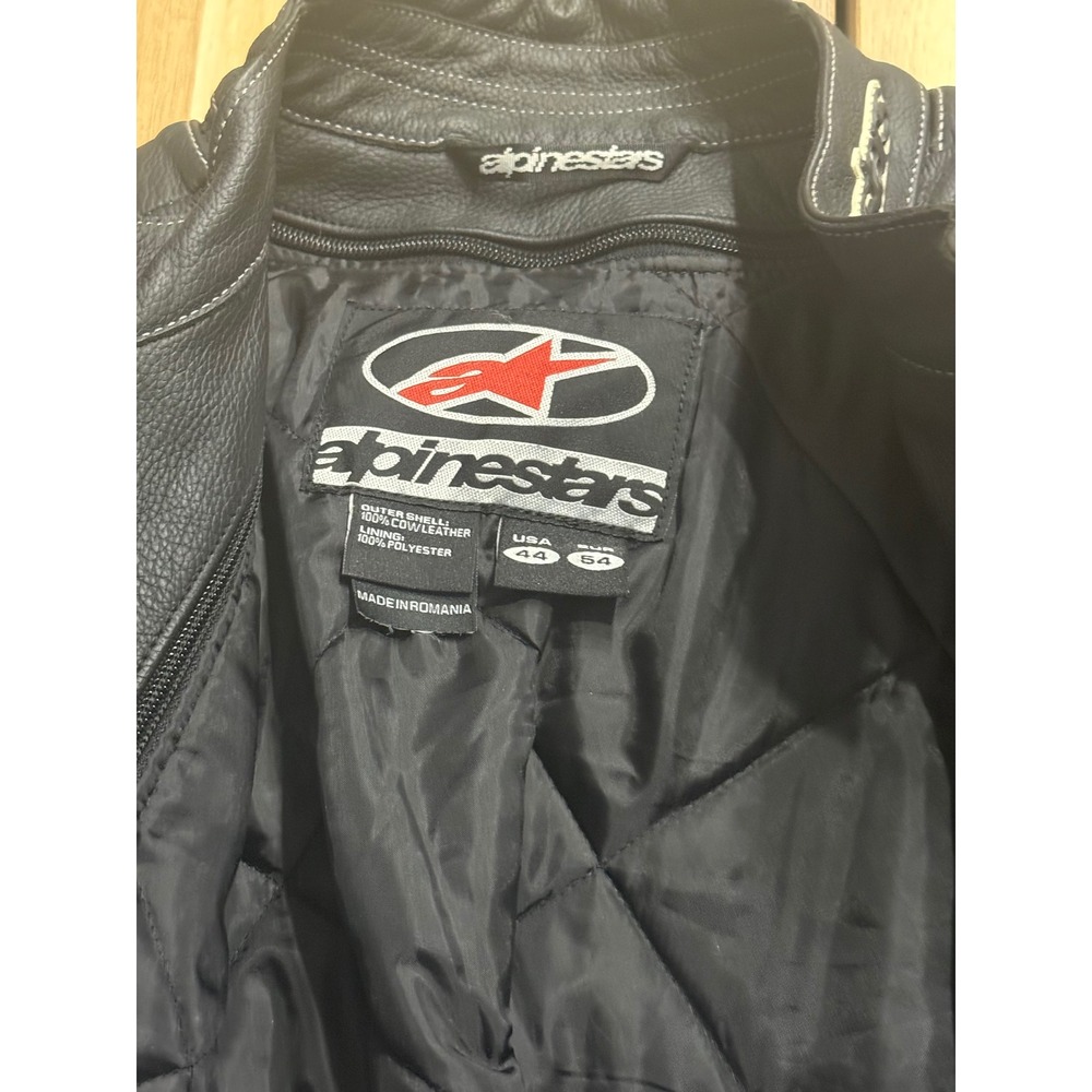 Vintage Y2K Alpinestars Motorcycle Jacket Size USA 44 - Picture 6 of 7